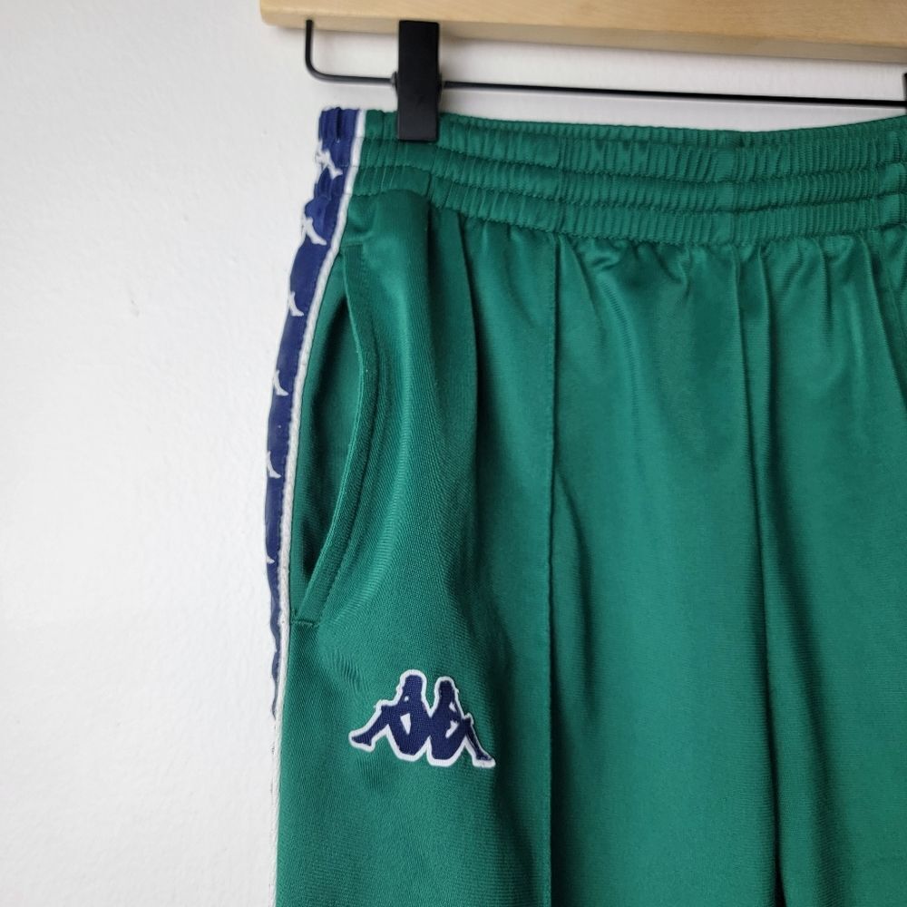 Kappa Green & Navy 222 Banda Track Pants Size Medium - Picture 7 of 13